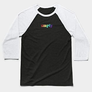 empty - retro rainbow Baseball T-Shirt